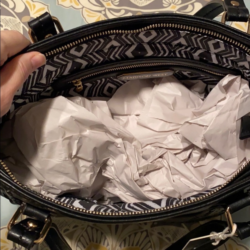Madison West Vegan Leather Tote - Picture 9 of 9